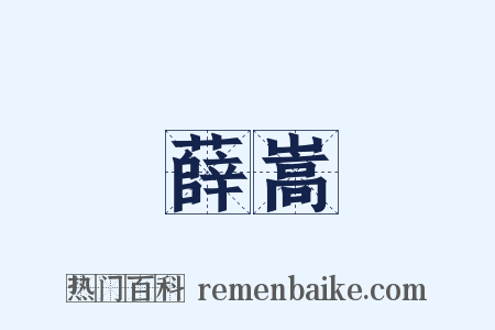 薛嵩是什么意思的图片